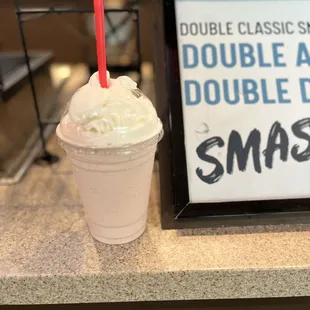 My yummy strawberry shake