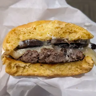 Mushroom Swiss Burger
