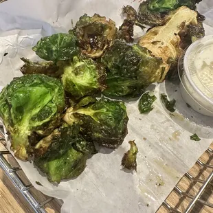 CRISPY BRUSSELS SPROUTS