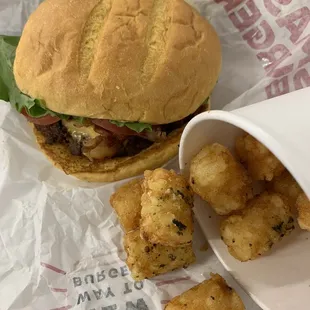 Smash Tots Bacon Smash Burger