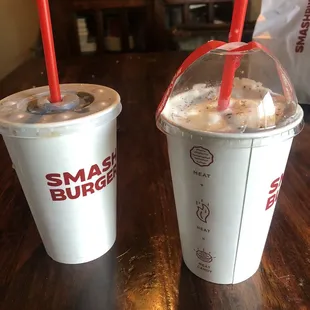 $6.00 Oreo Milkshake. Same size as the kids meal drink. Couldn't even add enough whip cream to fill the cup up.