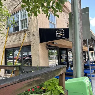 Outside w/ patio seating