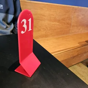 Waiting for our burgers!