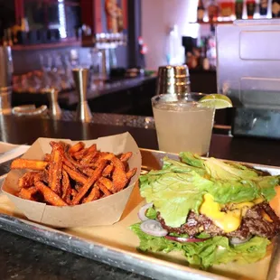 Dlux Smash'd made with lettuce