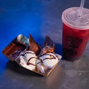 Smores Bombs and Ice Cream