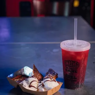 Smores Bombs and Ice Cream