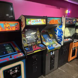 Only a small section of the games available