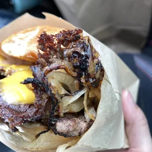 Oklahoma Double Burger $14