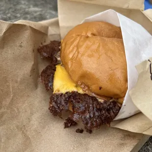 Fried Onion Smashed Burger