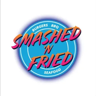 he logo for burgers bbq