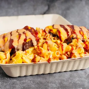 Smashed out loaded fries