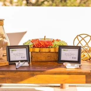 Veggies &amp; Hummus Table