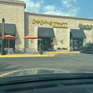 the front of a restaurant