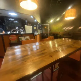 interior, sushi and sashimi
