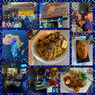 Montage of images from Smelly&apos;s Creole &amp; Soul Food