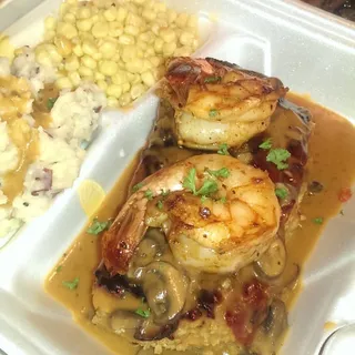 Lobster garlic mashed potatoes