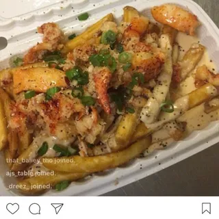 Creole loaded lobster fries