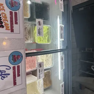 Ice cream selection