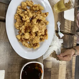 sweet &amp; sour pork, sauce on the side