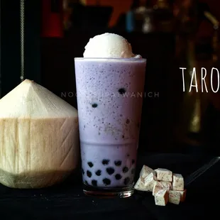 Taro bubble tea