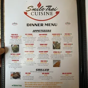 Dinner Menu 1/4 June 2023