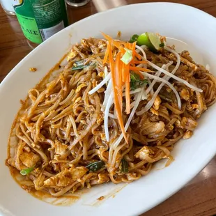 Chicken pad Thai medium spice