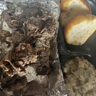 Over done steak, can barely cut it, too tough to swallow.