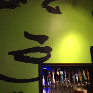 Cool painting, good beer