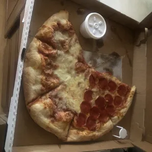 Half eaten pizza forgot to take the before photo