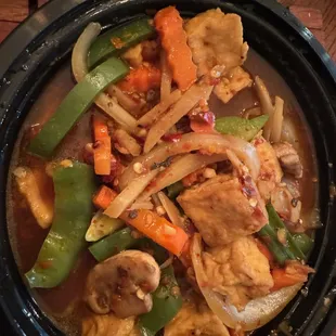 ginger stir fry with tofu