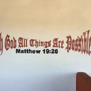 A FAITH based restaurant