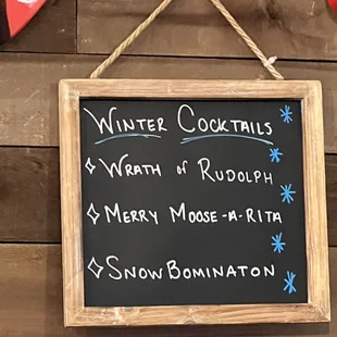 Seasonal cocktails