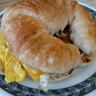 Sausage, Egg &amp; Cheese on Croissant