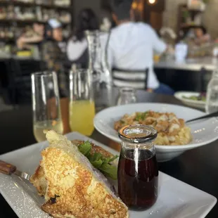 Blueberry French toast and Mac Daddy