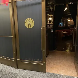 The entrance near the rink, rink level