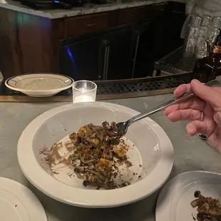 Cavatelli with mushrooms and truffle-chewy and delicious