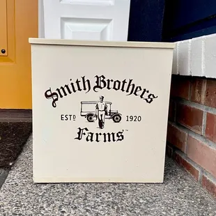 a sign for smith brothers farms