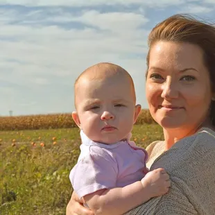 First visit to the pumpkin patch with her Mamaw.