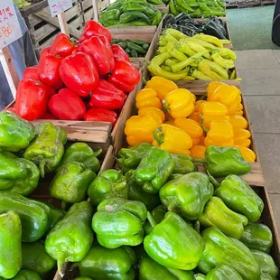 a variety of peppers