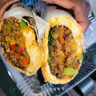 Chopped Cheese Hero On Whole Wheat Hero