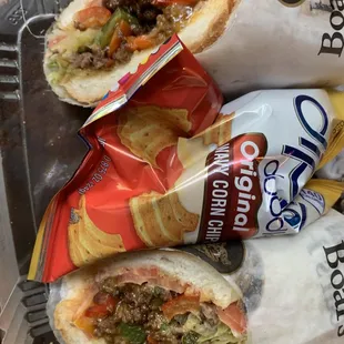 Chopped Beef on Hero w/ Mayo