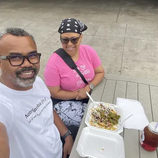 My wife and I about to try these brisket nachos.