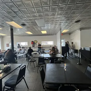 The inside of the restaurant