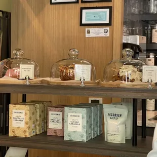 a display of various types of goods