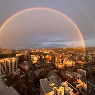 Great view for this double rainbow!