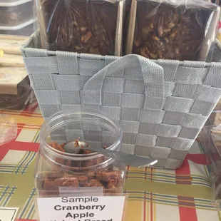 Omg. This bread. Yummaries bakery has a huge stand with samples and fresh baked goods. Nom.