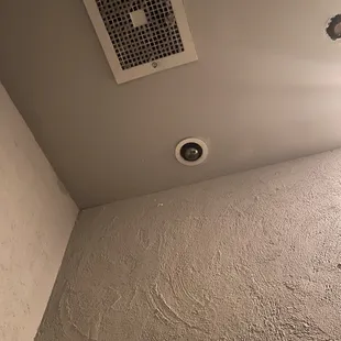 Why is there seemingly a camera above the toilet in the women's bathroom