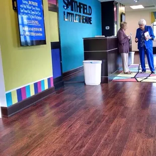 Main entrance sitting area and ticket pickup