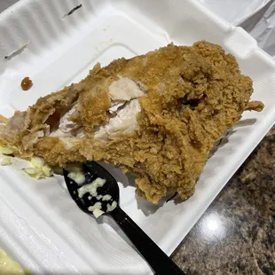 undercooked chicken.