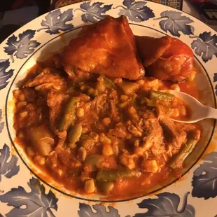 BBQ chicken and Brunswick stew